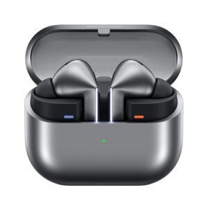 Samsung Galaxy Buds3 Pro Wireless Earbuds, Powered by Galaxy AI, IP57, Active Noise Cancellation, Adaptive Noise Control, 37hrs Battery, 360 Surround Sound, Pinch Controls, Galaxy Ecosystem, Silver